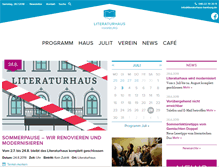 Tablet Screenshot of literaturhaus-hamburg.de
